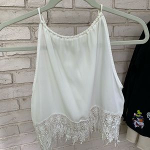 White lace tunic